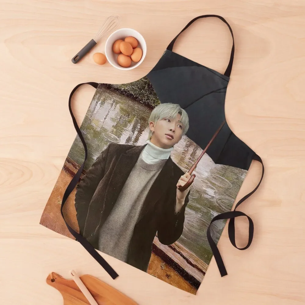 Namjoon in the Rain Apron Kitchen New 2022 Year Kitchen Special Accessories Waiter Uniforms Apron