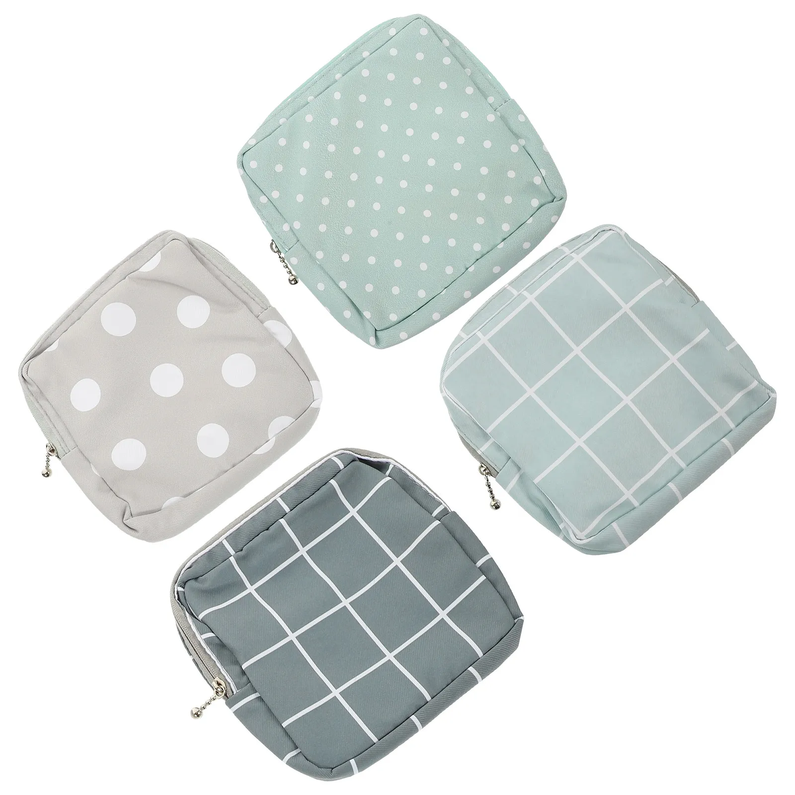 4Pcs Sanitary Napkin Bag Thickened Outdoor Period Bag Small Convenient Tampon Holder for School Office Travel Multipurpose