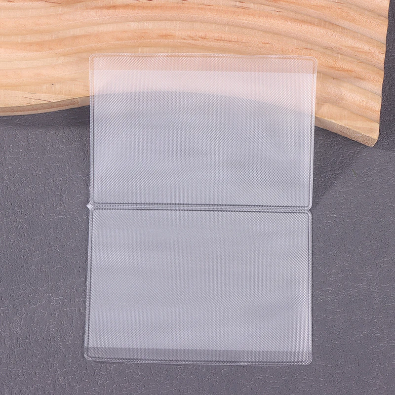 50Pcs PVC Waterproof Transparent Plastic Card ID Holders Case Card Holder To Protect Credit Cards Card Protector Cardholder Bags
