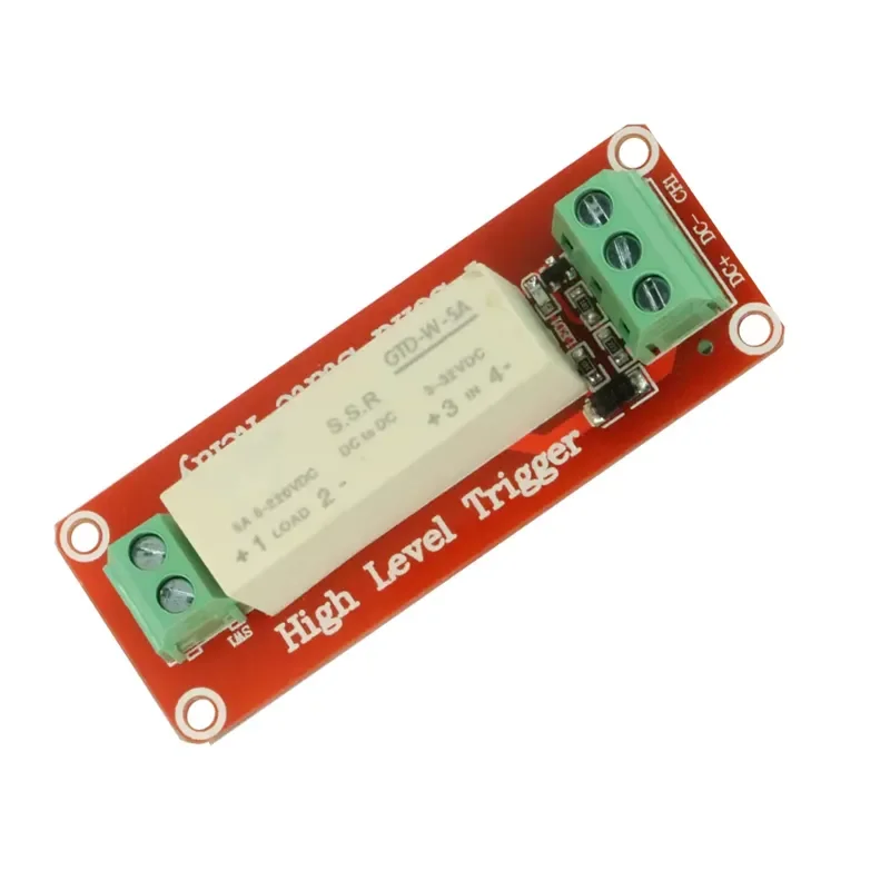 NEW DC 5V 220V 5A 1 Channel SSR Solid State R elay Module High Low Level Trigger Switching Transistor Board For Arduino Uno