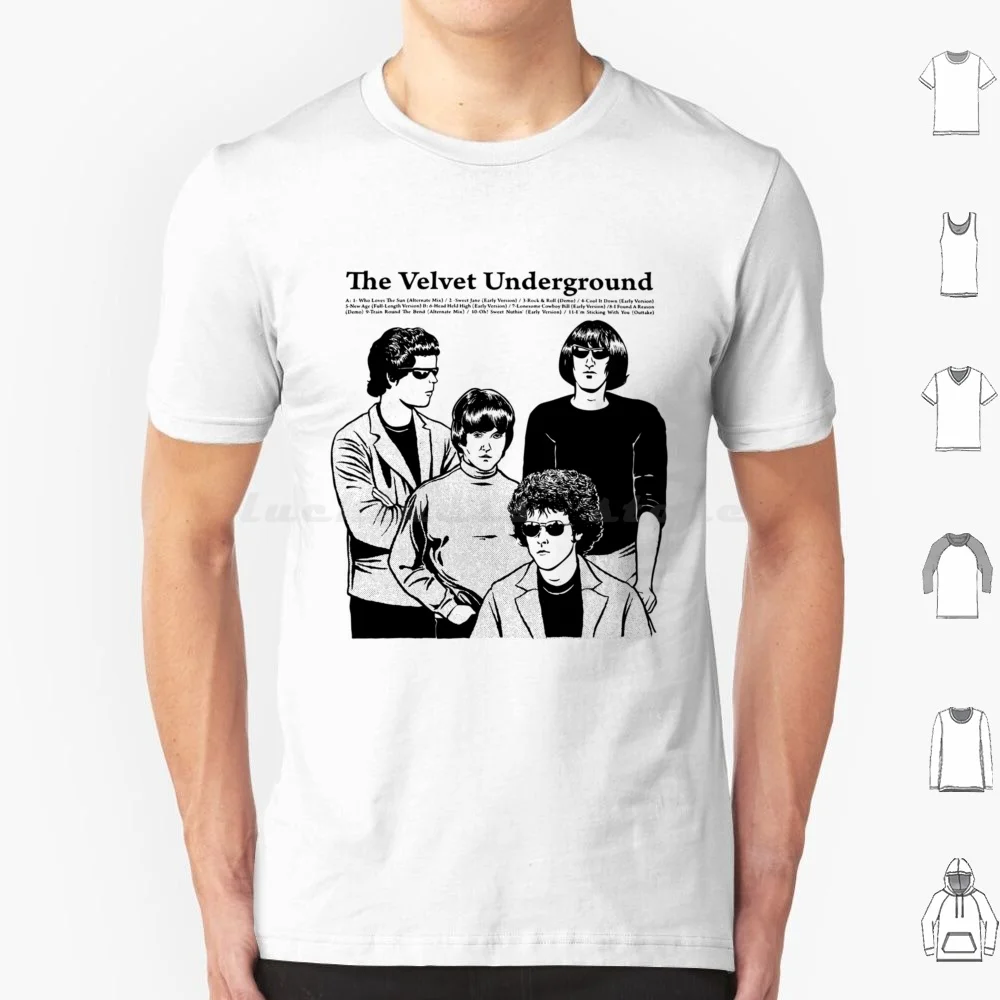 Redvelvet T Shirt 6xl Cotton Cool Tee The Velvet Underground Velvet Underground Nico Lou Reed Music Band Banana Velvet Punk