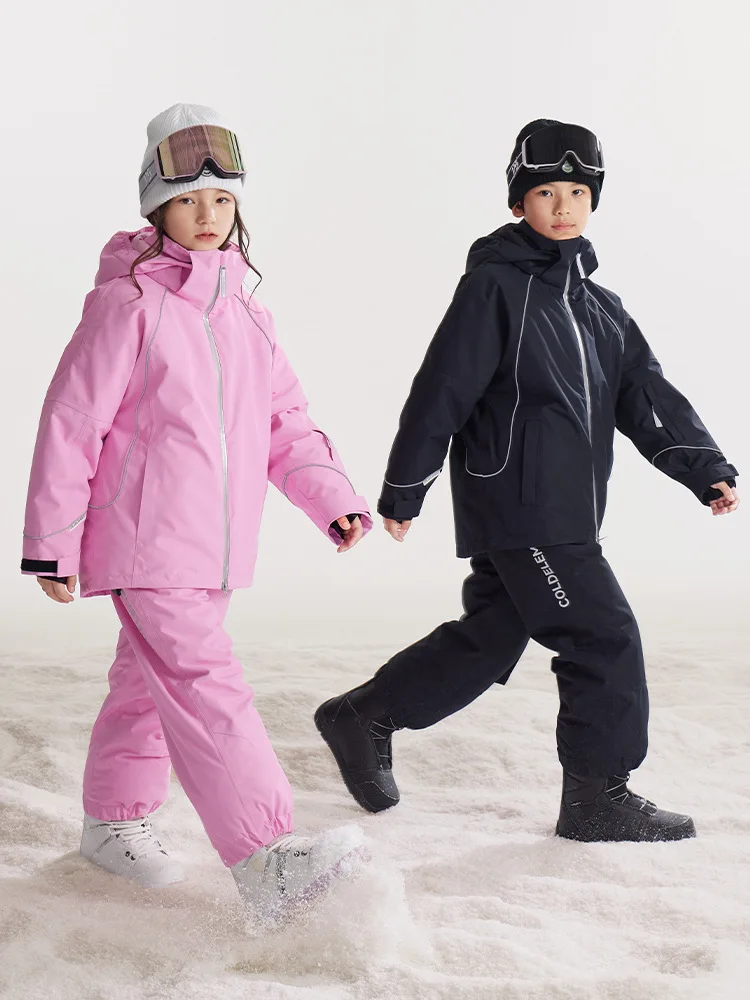 

Новые детские куртки для мальчиков и девочек, лыжные костюмы, подходящие для повседневной носки и теплые зимние костюмы для мальчиков и девочек