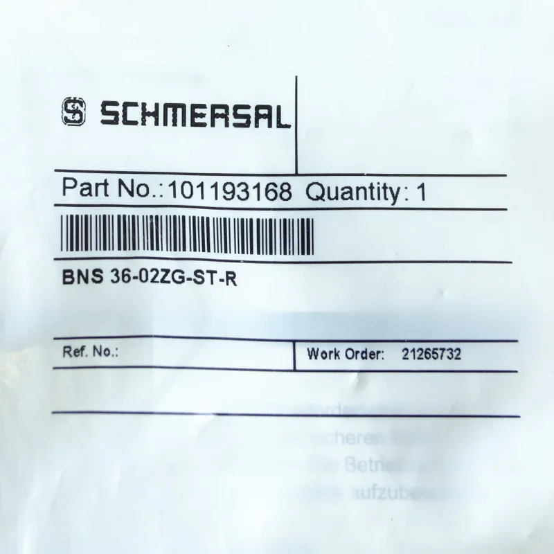 

SCHMERSAL 101193168 New security sensor BNS 36-02ZG-ST-R