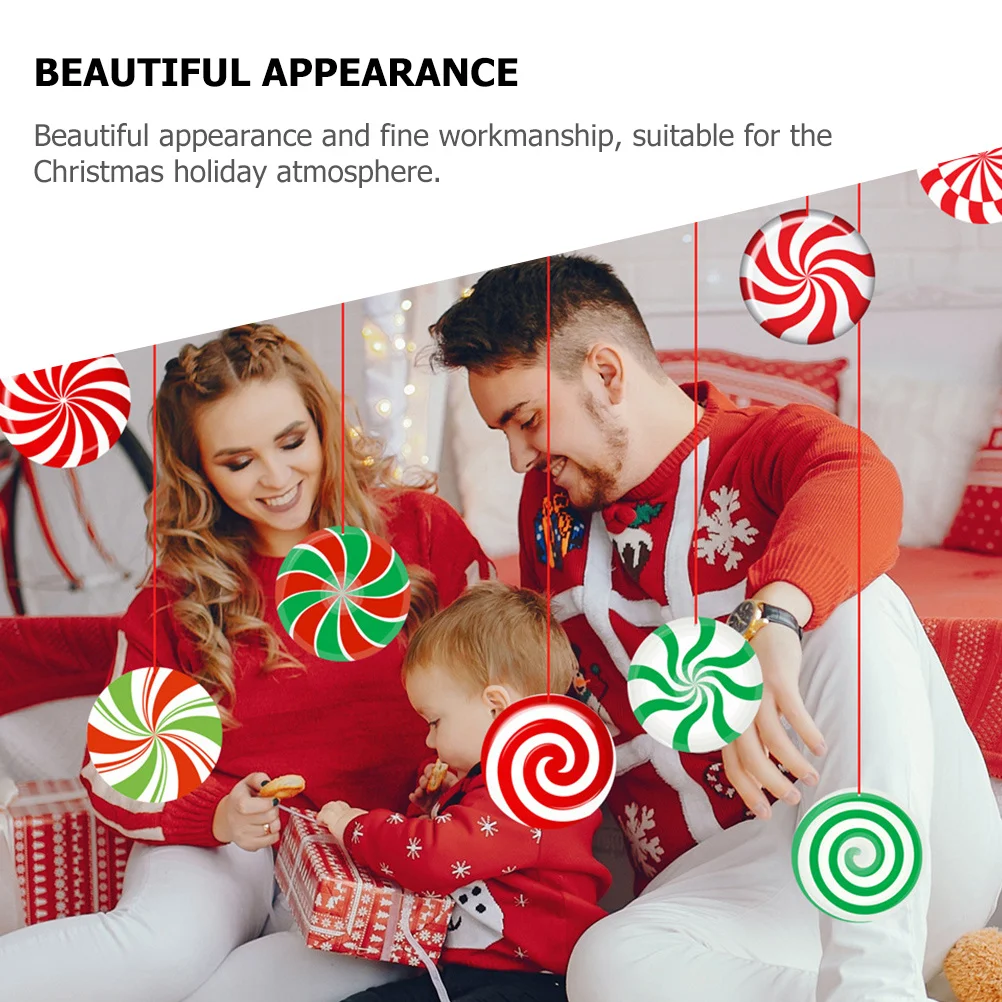 

Christmas Candy Pendants Hanging Decorations For Xmas Tree Garden Party Decoration Holiday Ornaments Candy Shaped Pendant