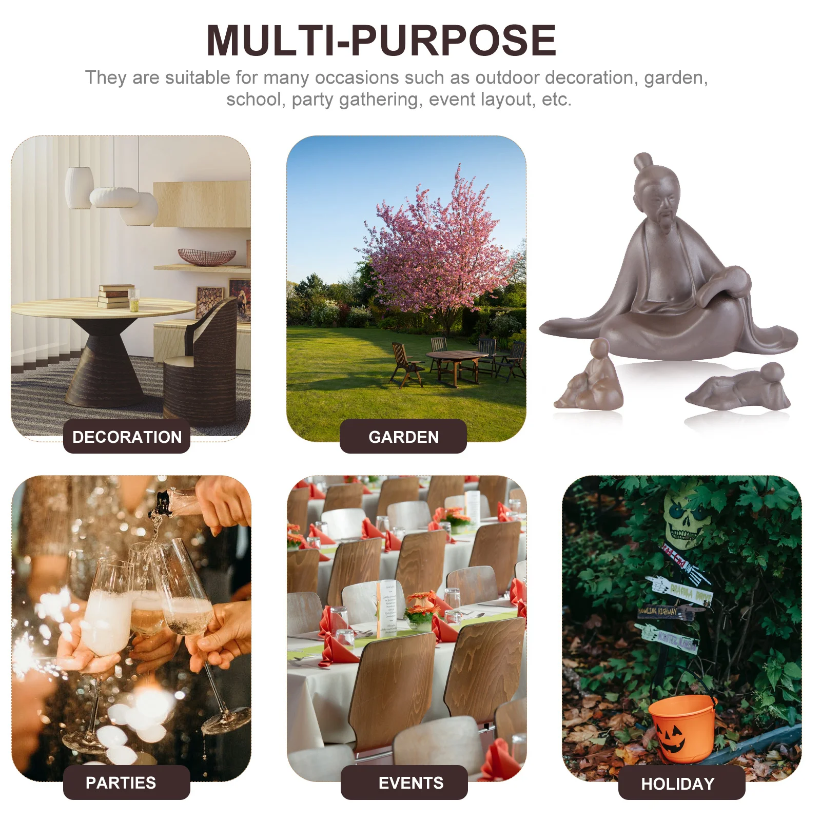 

3Pcs Exquisite Household Ornament Premium Material Home Decorative Crafts for Desktop Cabinet Wine Cabinet Creative Adornment