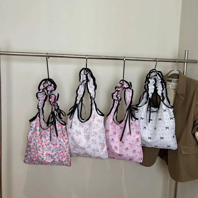 

Fashion Ladies Tote Bags 2025 Designer Light Wrinkle Drawstring Crossbody Shoulder Bag Women Elegant Rurality Bolso Mujer