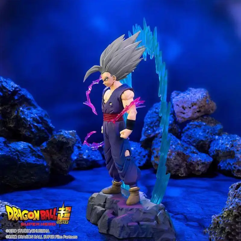 Genuine Brand New and Unopened Bandai Banpresto Dragon Ball Super Super Hero Son Gohan Decoration Anime Action Figures Model