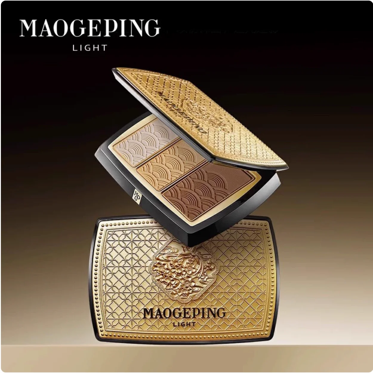 لوحة تظليل كونتور ثلاثية الأبعاد لتشكيل الضوء من MAOGEPING 14.5 جرام مستحضرات تجميل للوجه طبيعية وطويلة الأمد