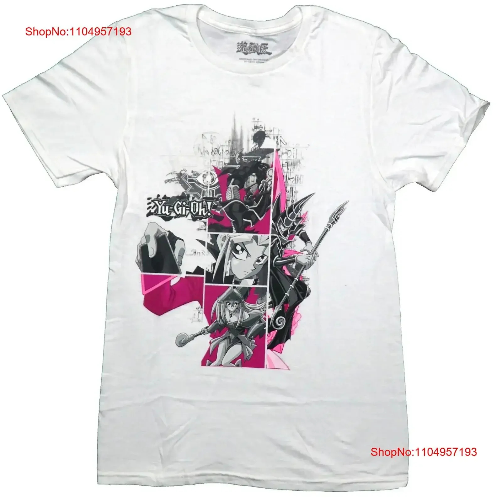 

Yu Gi Oh New Adult T Shirt Pink Grayscale Characters Girl Center w Card vintage Washed Casual Stretched Unisex homme Slightly