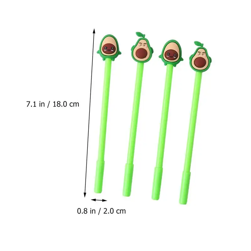 20pcs Cartoon Stationery Adorable Avocado Writing Pen Creative Gel Pen Writing Pen Marker Pen for Students School Supplies