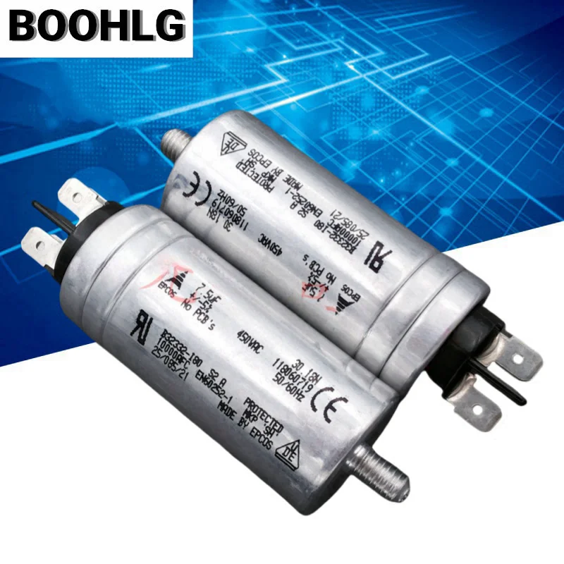 1PCS 1PCS 7.5uF 450VAC EPCOS AC motor operation starting working capacitor B32332