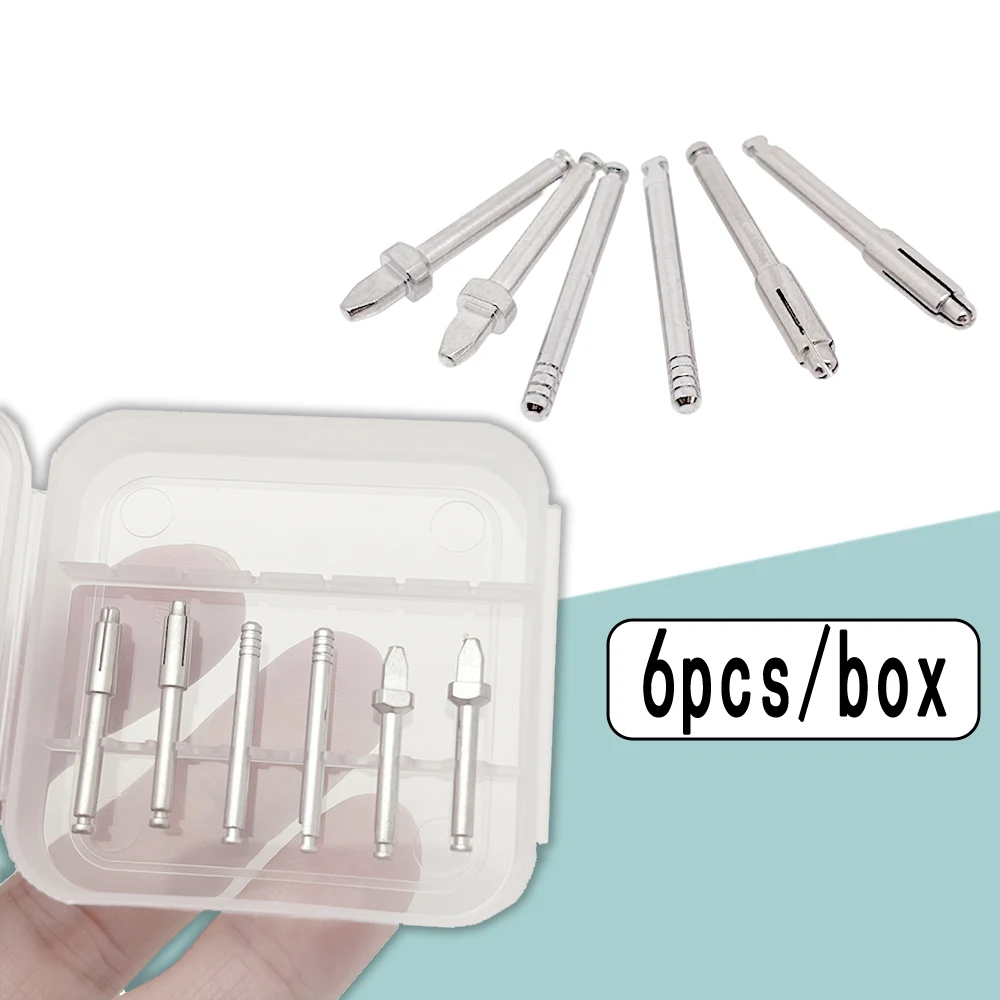 Professional 6 Piece Dental RA Mandrels Set with Silicon Ion Precision Discs for Root Canal Polishing