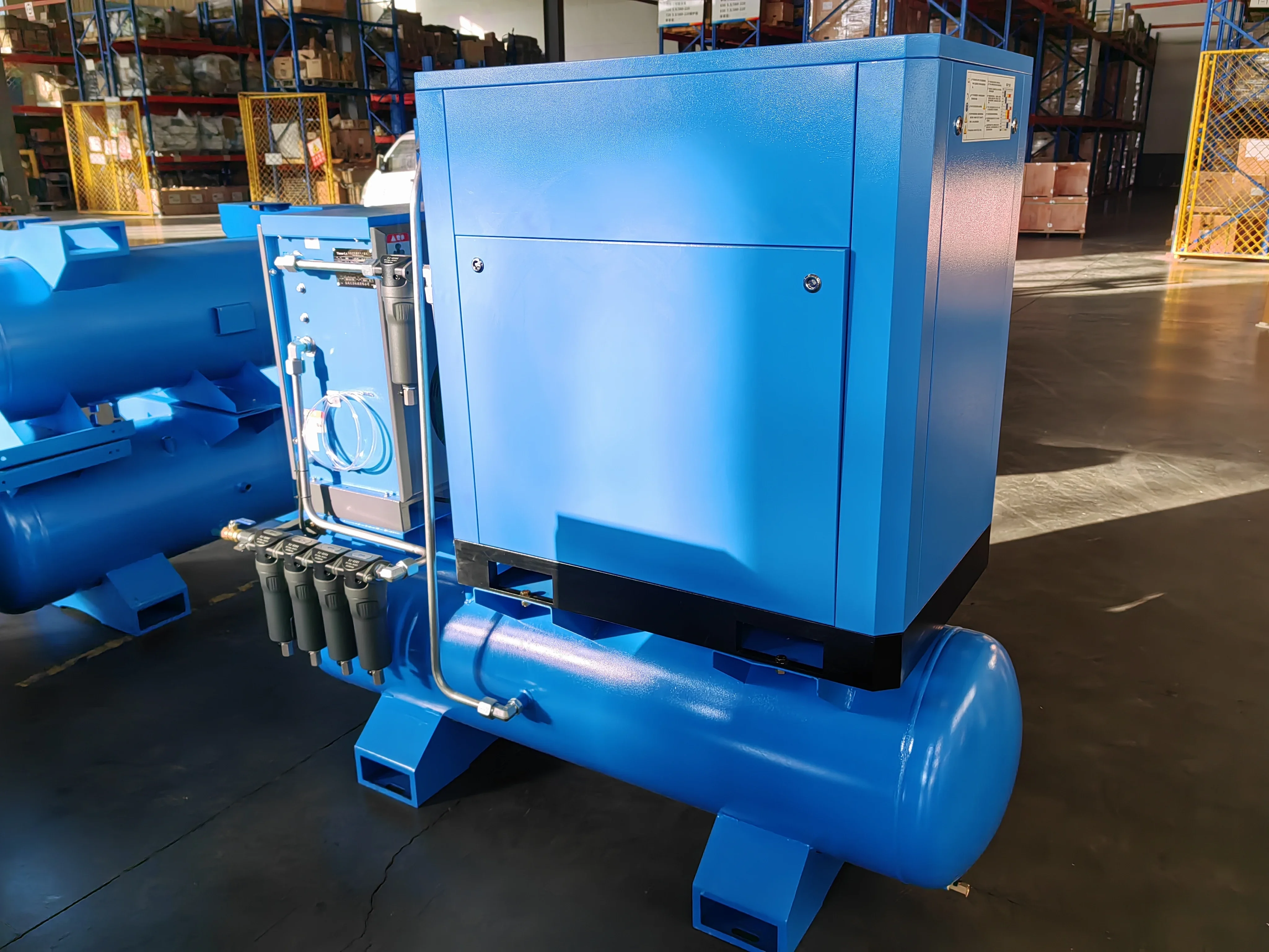 15 kW vier-in-één industriële luchtcompressor voor snijmachine schroefcompressor