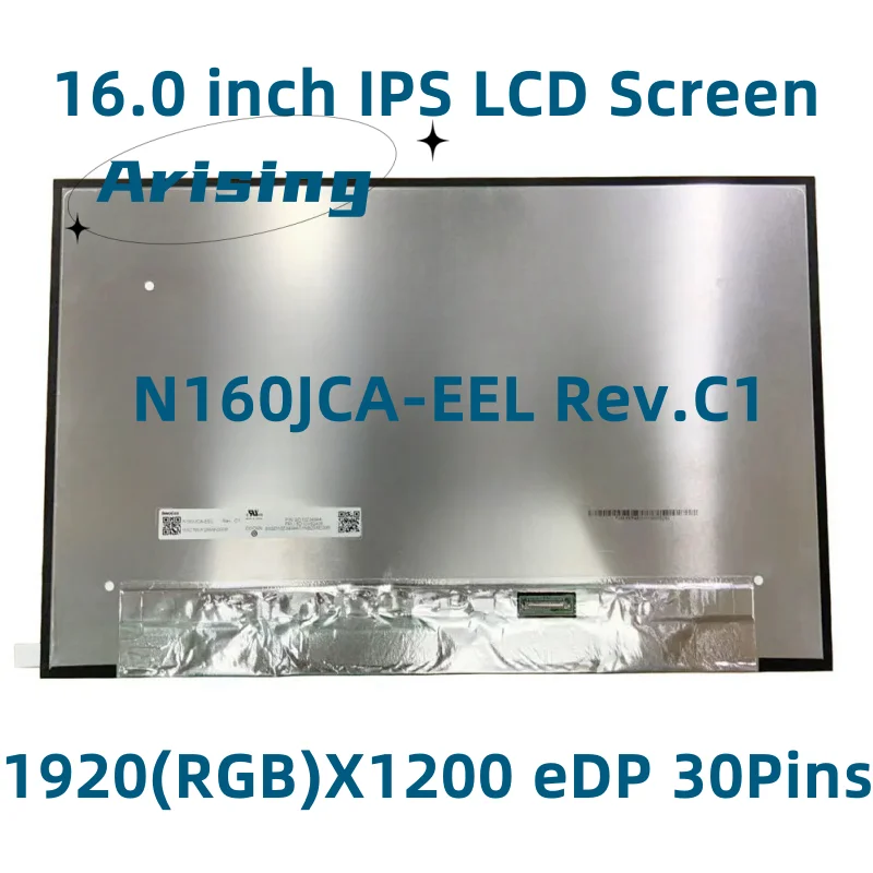 

16" Slim LED matrix N160JCA-EEL REV C1 laptop lcd screen panel Display 1920*1200P FHD IPS 60HZ 16：10 FRU：5D10V82408 Replacement