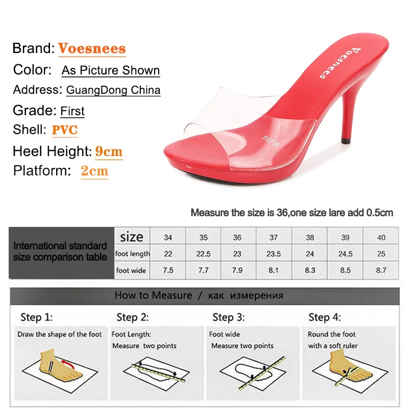 Candy Color Woman Wedding Shoes Sandals 2022 Nightclub Sexy High Heels 9cm Slides Slippers Heels Waterproof Sandal Summer Pumps