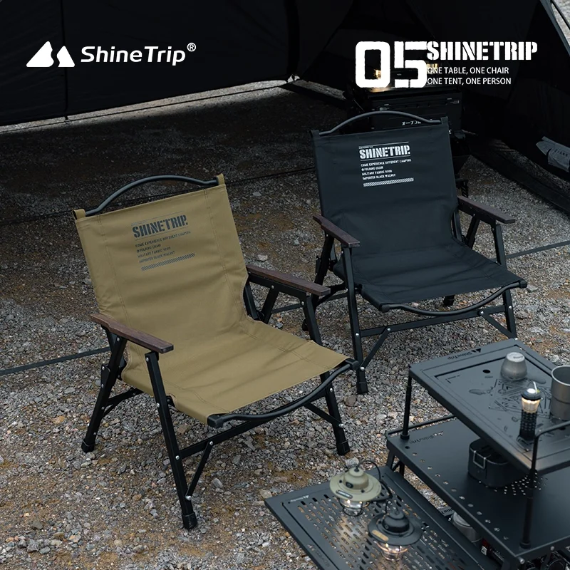 

ShineTrip Outdoor Folding Chair Portable Kermit Camping Chair Aluminum AlloyFrame Suitable for Picnicking Fishing Lawn Beach Use