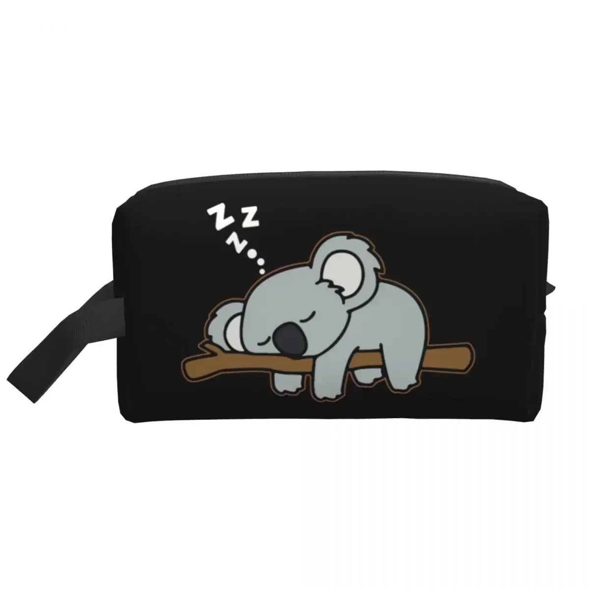 Cute Lazy Koala Bear Napping Makeup Bag for Women Travel Cosmetic Organizer Fashion Zoo Animal Storage Toiletry Bags