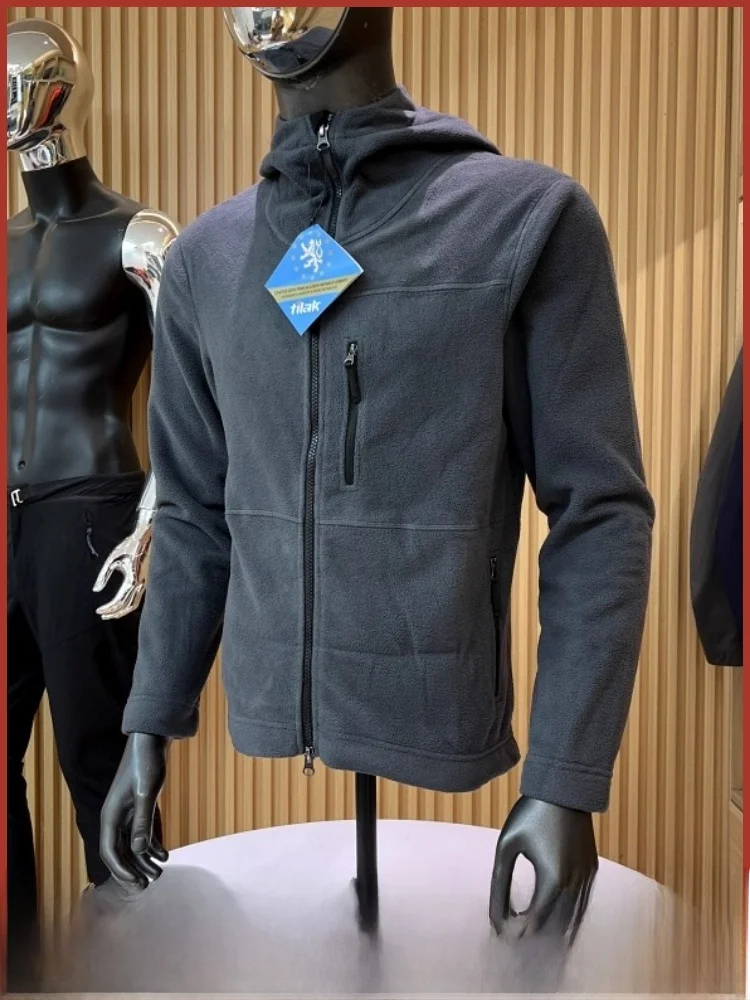 

Nordic High-End Outdoor Double-Sided Fce Jaet Hooded Mid-Layer Fce Jaet Autumn Winter Outdoor Windbreaker Coat