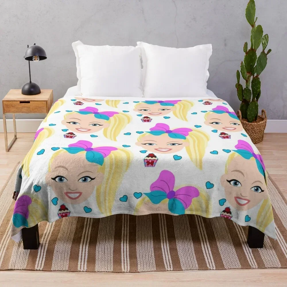 Jojo siwa Fan merch, пледы, спальный мешок, дизайнерские летние постельные принадлежности, одеяла для декоративного дивана, декоративные одеяла