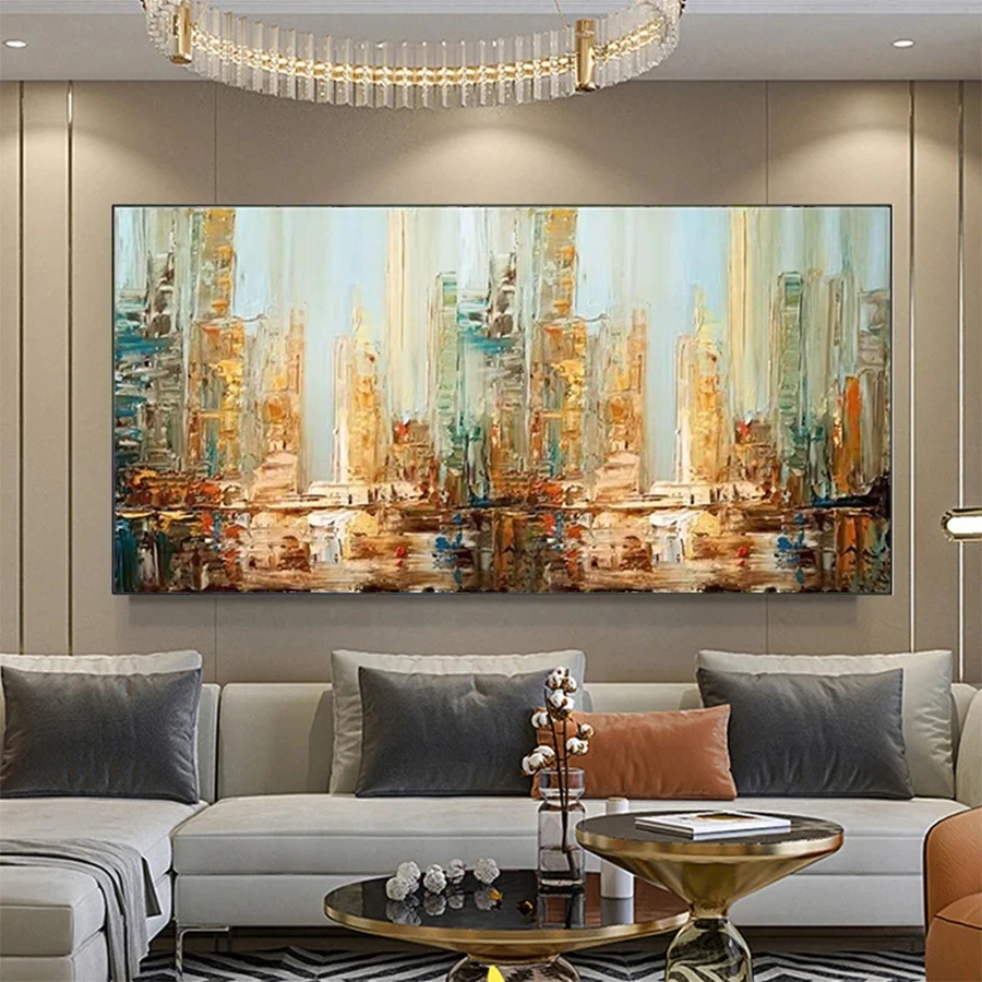 Neue 5D Diamant Malerei Moderne Abstrakte Kunst Städtische Architektur Landschaft Diamant diy Stickerei Hause Dekoration Mosaik