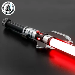 TXQSABER-Sable de luz Neo Pixel Smooth Swing con mango de Metal, espada láser de juguete para Cosplay, tira LED desgastada, réplica de Darth Malgus