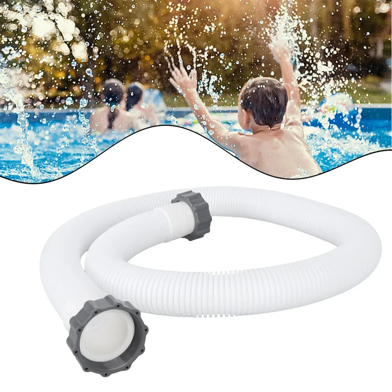 29060E Hose For Intex 1.5inch Connection Filter Pumps Saltwater Sand Filter 1,500 GPH Pump Replacement Pump Pool Connection Hose
