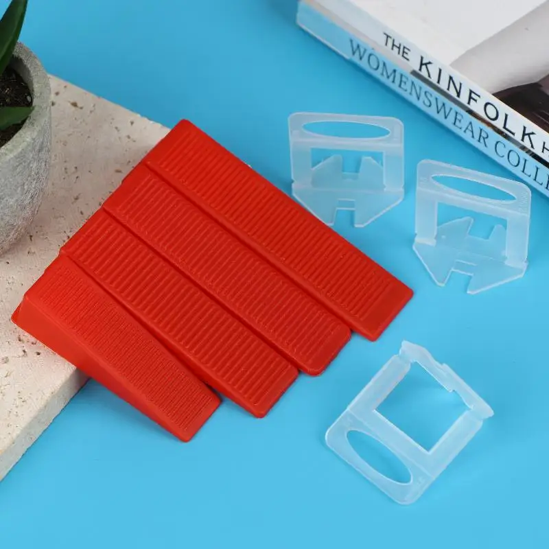 100Pcs Ceramic Tile Spacers Clips - 1.0/2.0/3.0MM Tile Leveling System For Floor Wall Tile Laying Construction Tools