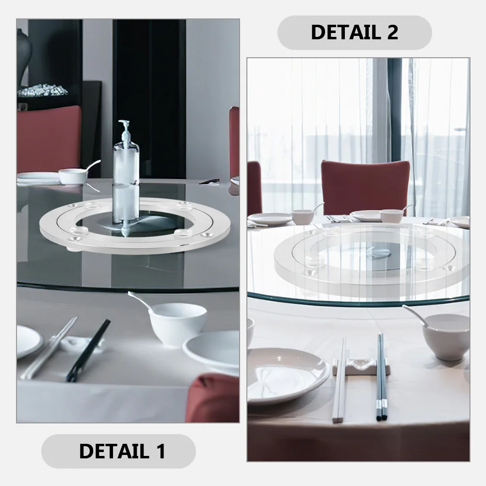 

Aluminum Alloy Turntable Base Heavy Duty Rotating Swivel For Restaurant Home Kitchen Dining Room Use Professional Round