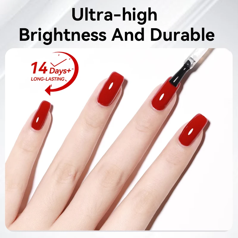 LILYCUTE 7 مللي قاعدة الأظافر البولندية العلوية واضح تأثير مشرق شبه دائمة طويلة الأمد مسمار الفن الورنيش التجفيف السريع لا حاجة مصباح #5