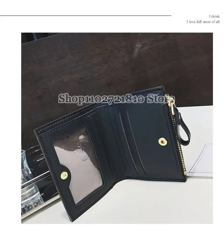 Snoopy Wallet Women Fashion Popular Cartoon Anime Kawaii Clutch Short Folding Multi Mezzanine Zipper Coin Clip Birthday Gifts
