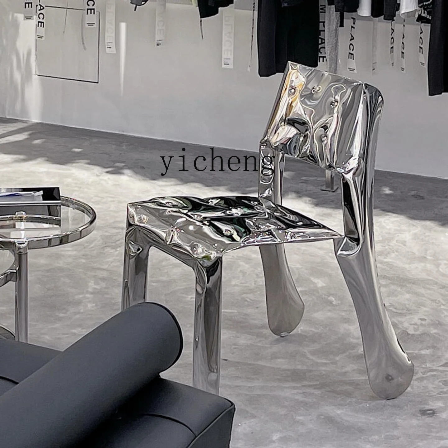 

FY Metal Backrest Chair Single Leisure Biscuit Chair