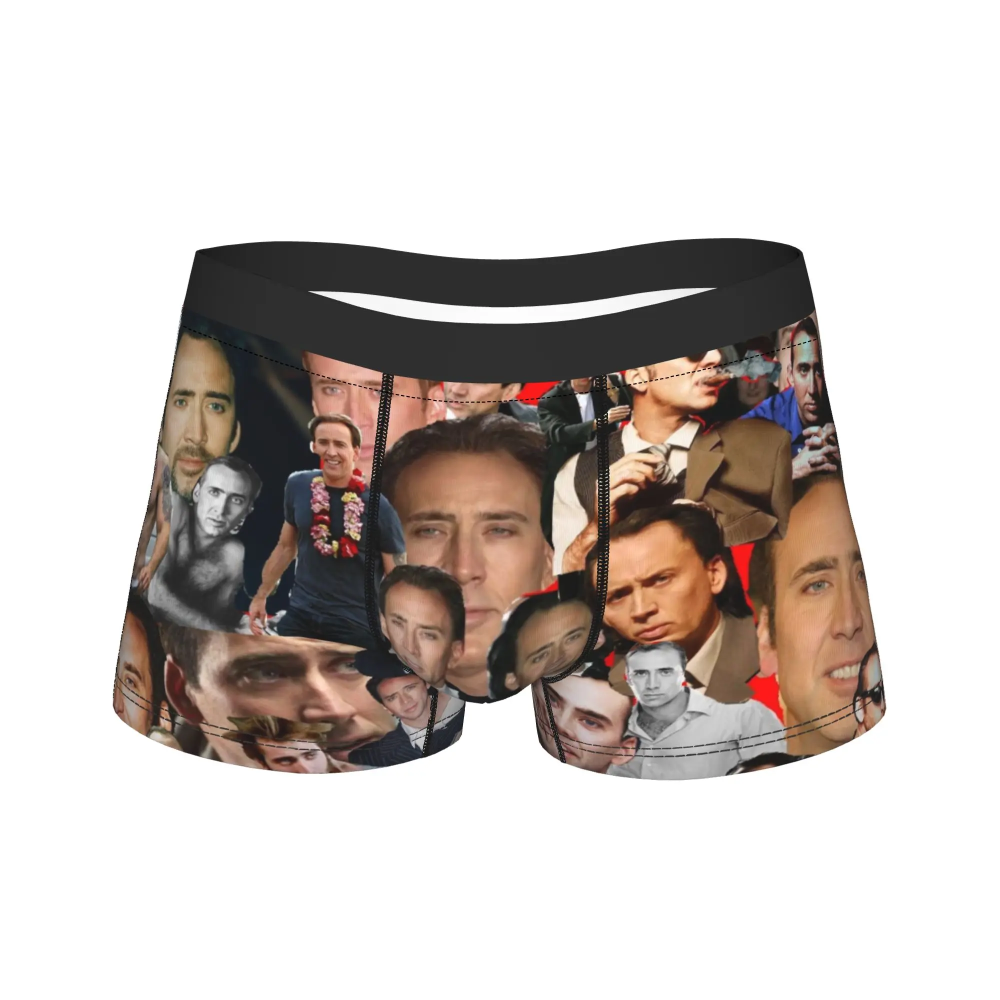 Nicolas Cage Face Collage Merch Boxers Briefs Novelty Underwear  Boxer Underpants Gag Gifts For Men