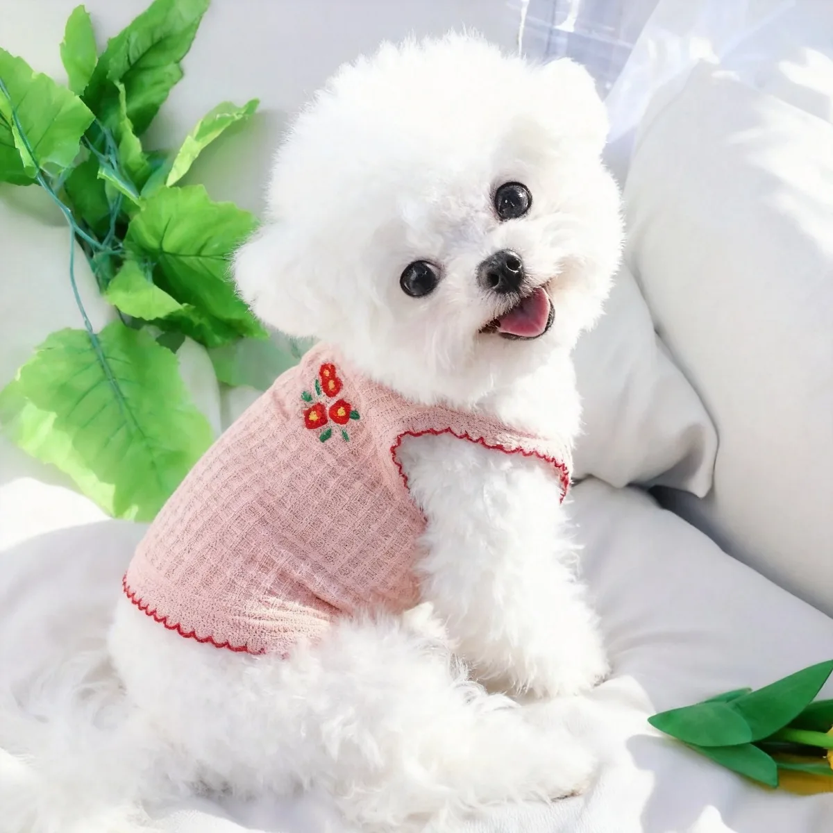 Floral Pet Suspender Vest 5