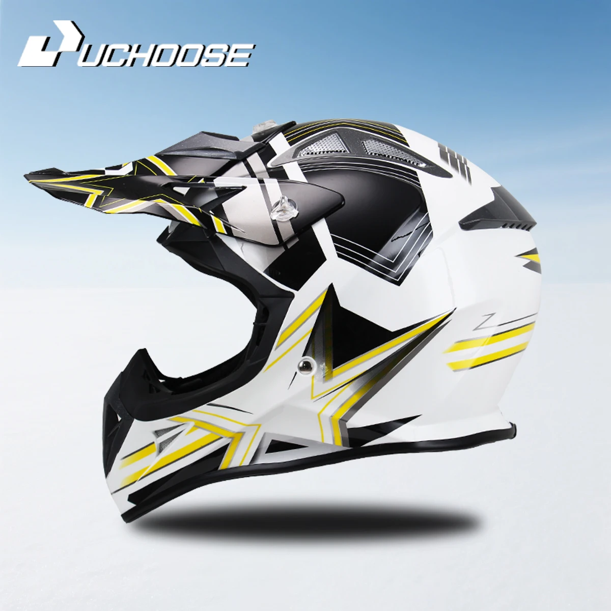 

Uchoose High Quality Motorcycle Off Road Racing Helmet ATV Forest DH Mountain Bike Full Helmet DOT Approved