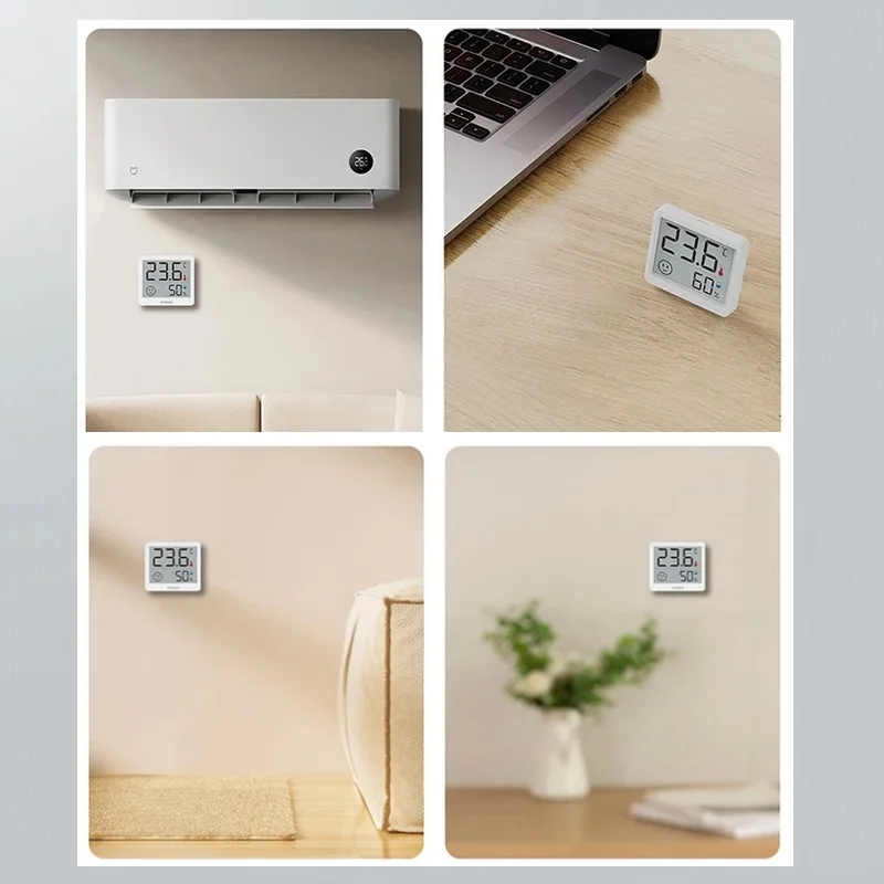 Home Office DUKA THmini LCD Screen Digital Humidity Thermometer Hygrome Moisture Temperature Sensor With Battery