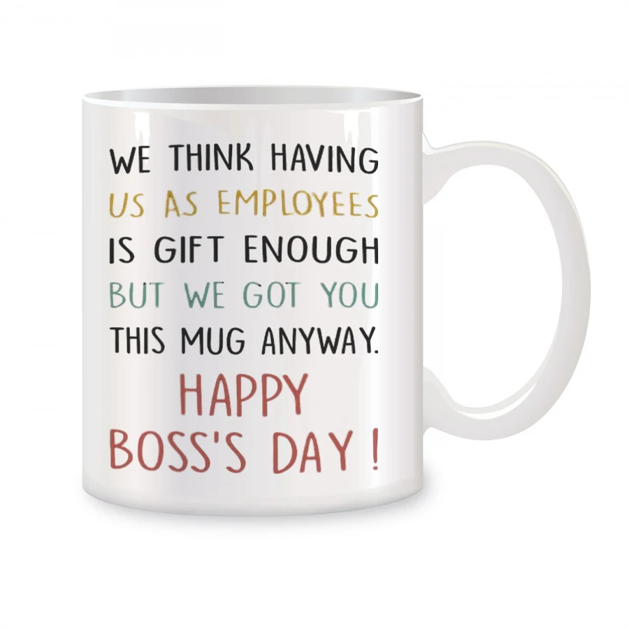 

Boss Day Mugs For Boss Employer Him, Her Boss Friends Coworkers Retirement Birthday Novelty Coffee Ceramic Tea Cups White 11 oz