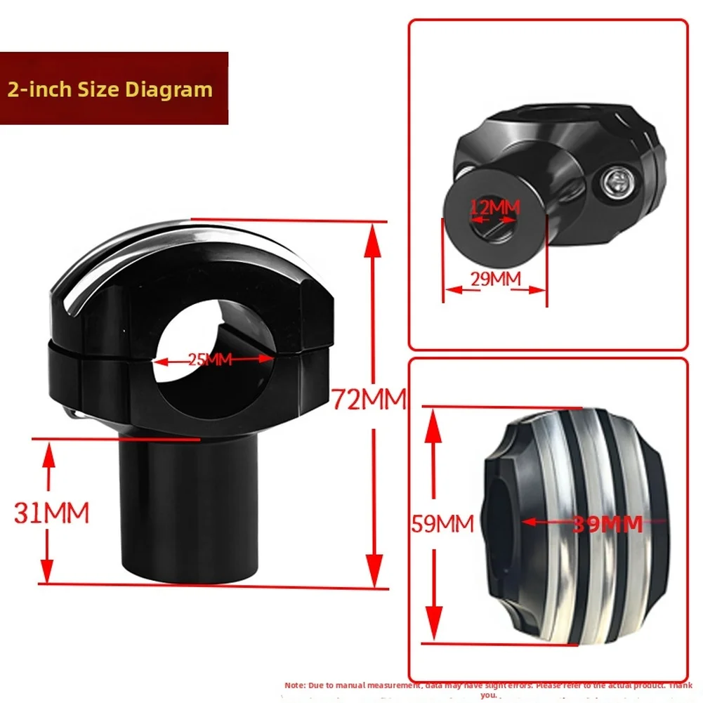 Retro Motorcycle Riser Cruiser Bike Riser Kit For Long Distance Riding 4 Inch Cruiser Handlebar Riser Clamp Cruiser