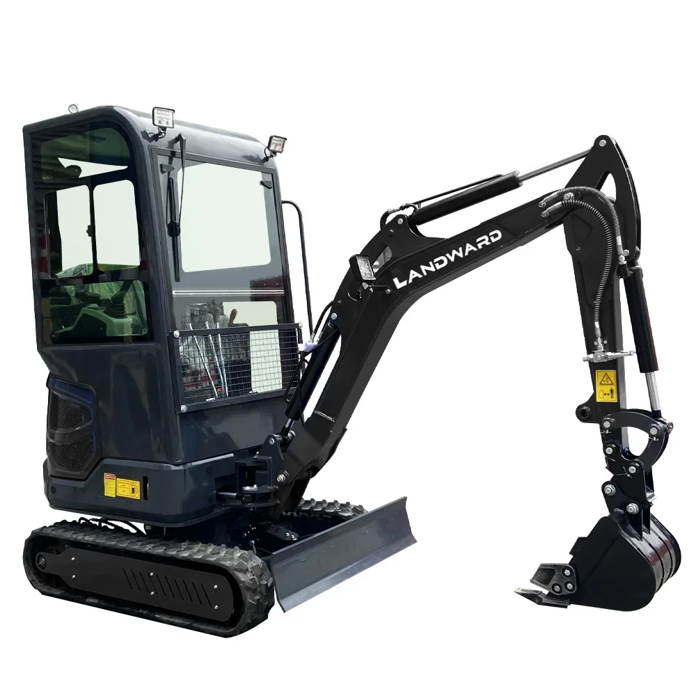 

China Mini Excavator 1.8 Tons High Quality Home Use 2 Tons Excavators Custom Cab Electric Excavator Kubota Diesle Mini Excavator