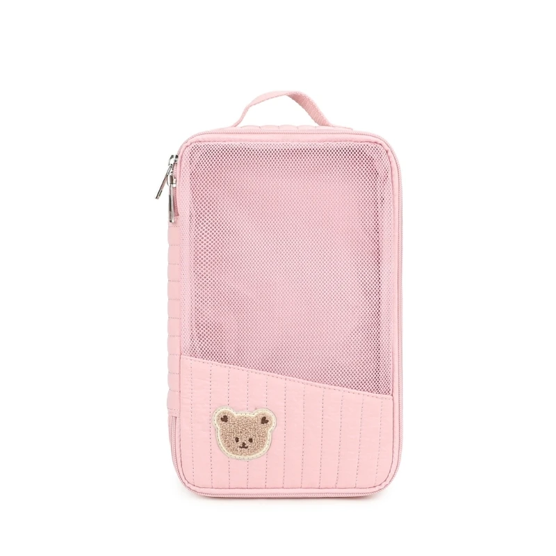 

Q22D Хлопковый органайзер для детской одежды, сумка для подгузников с молнией быстрого доступа, легкий дизайн для путешествий и