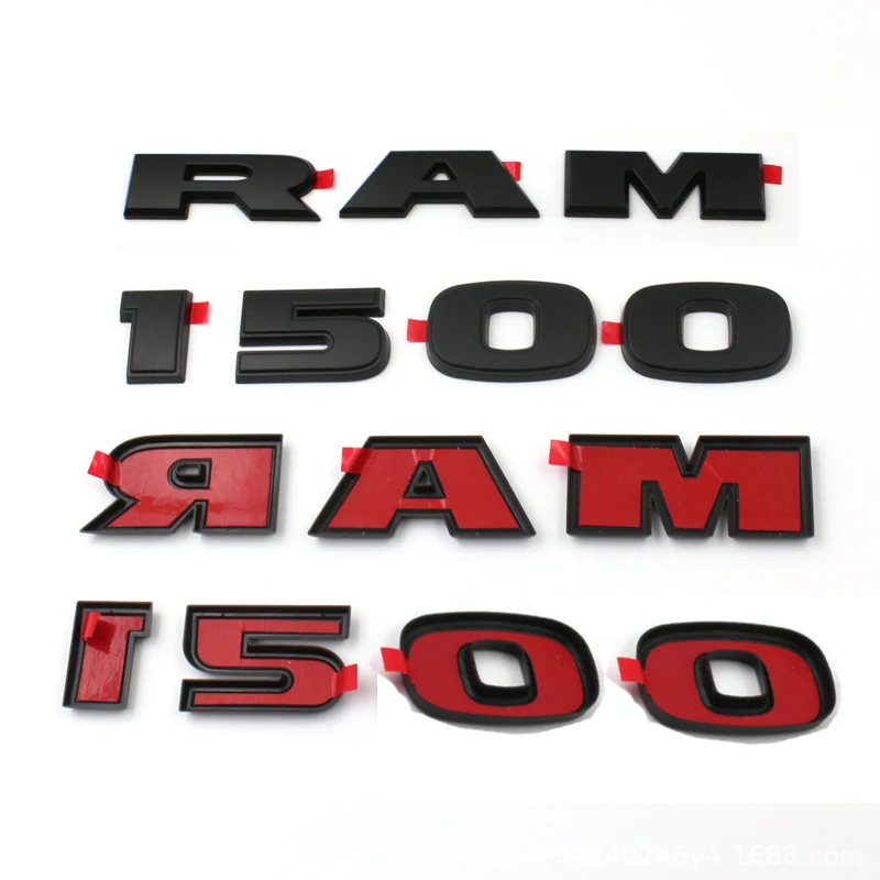 ABS Car Door Side Emblem Cover Sticker for Dodge Ram 1500 2019 2020 2021 2022 Auto Fender Letter Badge Exterior Decoration - view 3