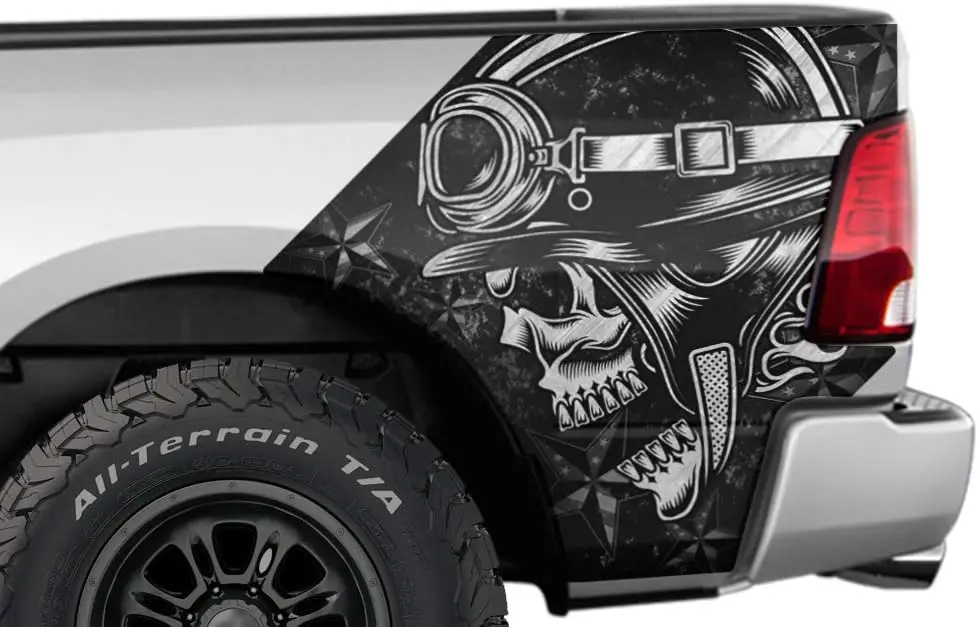 Car-Gear Rear Quarter Panel Graphics Kit 3M Vinyl Decal Wrap Compatible with  Ram 1500 2009-2018 - Havoc