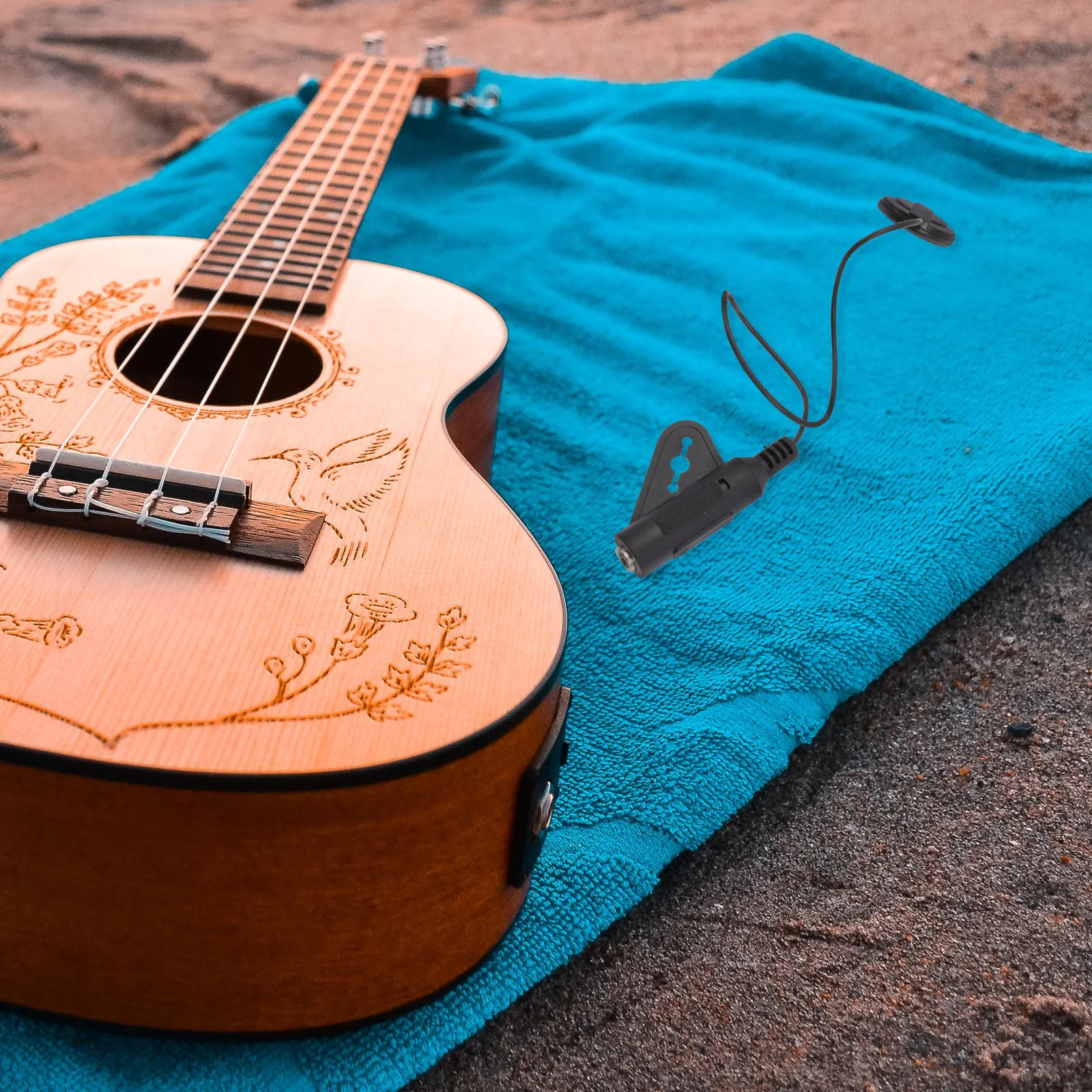 

Practical Guitar Pickup Amplifier Acoustic Transducer for Wood Guitar Ukulele Banjo Sound Hole Electric Magnetic Long Service