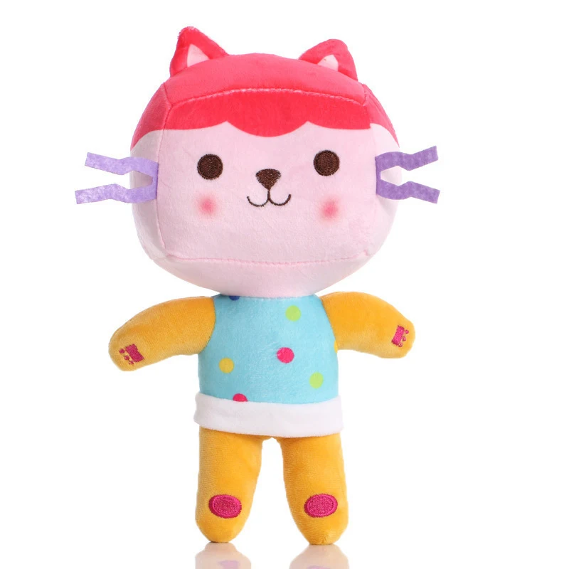 Gabby ตุ๊กตาตุ๊กตาหนานุ่มคอสเพลย์ Plushie ตุ๊กตา Pandy Paws Mercat Catrat Kitty Fairy ตุ๊กตาตุ๊กตาสัตว์หมอนวันเกิดสำหรับเด็ก