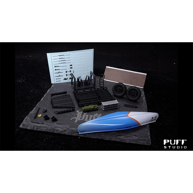 PuffStudio 1/64 Boat Kit Suitable for Car Model Modification Accessories Resin Model view 6