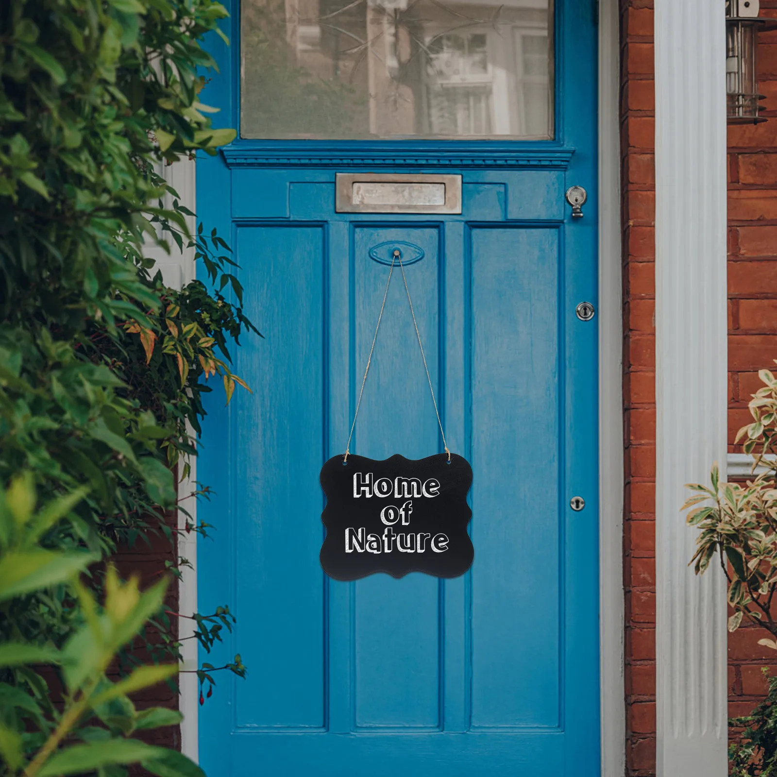 

Double Sided Memo Board Wall Hanging Small Chalkboard Sign Door Message Board Hanging Blackboard Erasable Chalkboard Sign