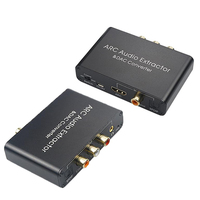 192KHz DAC Converter Audio Extractor COAXIAL Toslink(Optical) ARC Input To Spdif Coaxial RCA L/R 3.5mm Stereo Jack for HDTV