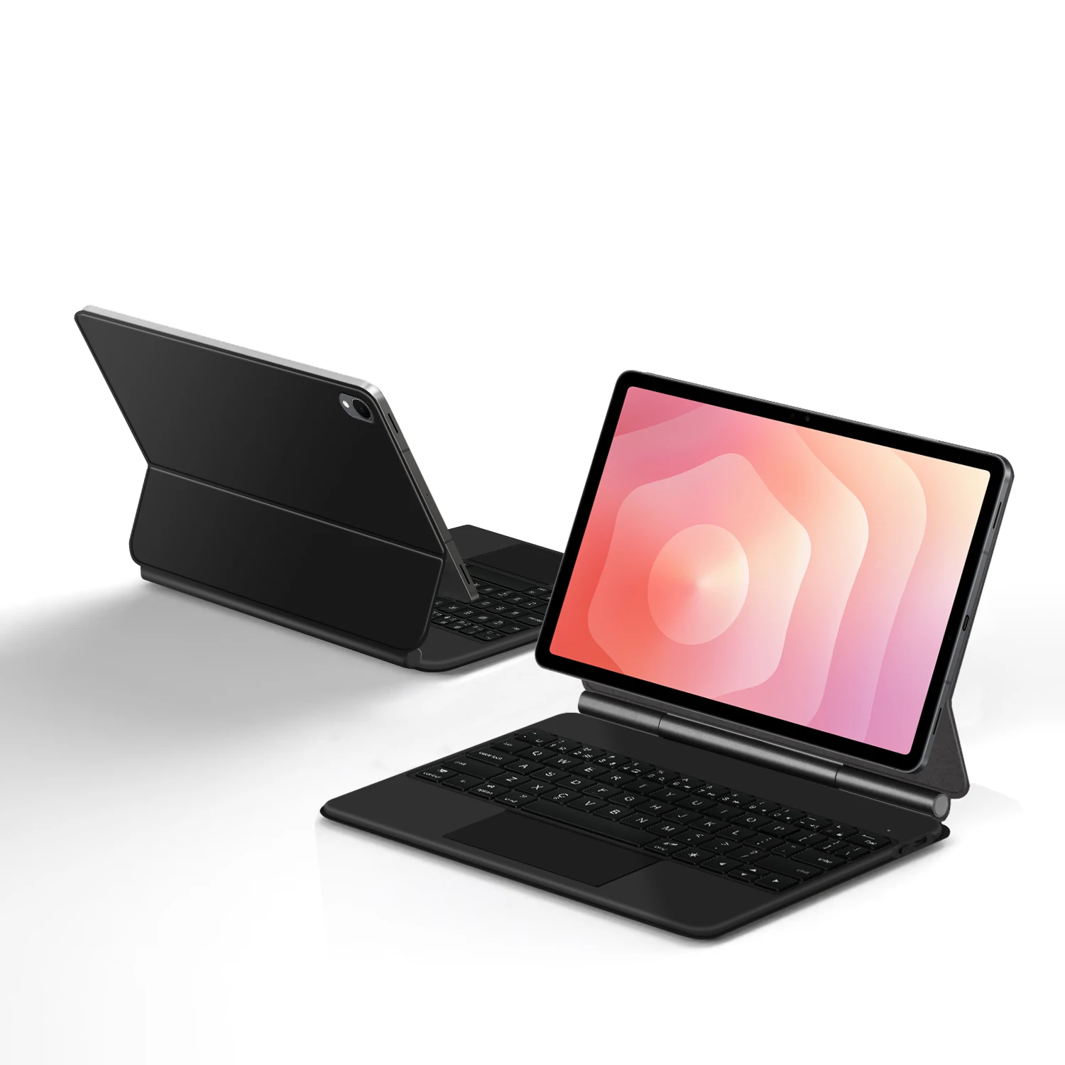 AJIUYU حافظة لوحة المفاتيح السحرية لهاتف سامسونج جالاكسي تاب S11 11 بوصة 2025 SM-X730 X736B اللوحي غطاء ذكي فوليو إضاءة خلفية متعددة اللمس #2