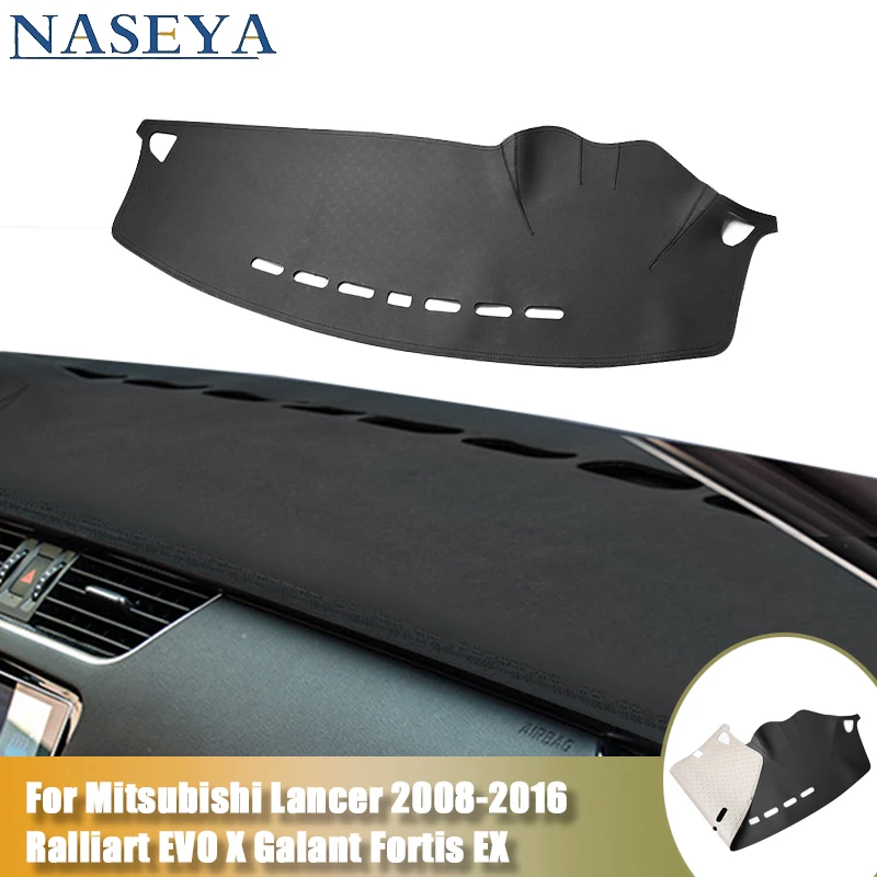 LHD Dashboard Cover Protective Pad Sunshade For Mitsubishi Lancer 2008-2016 Ralliart EVO X Galant Fortis EX Car Accessories