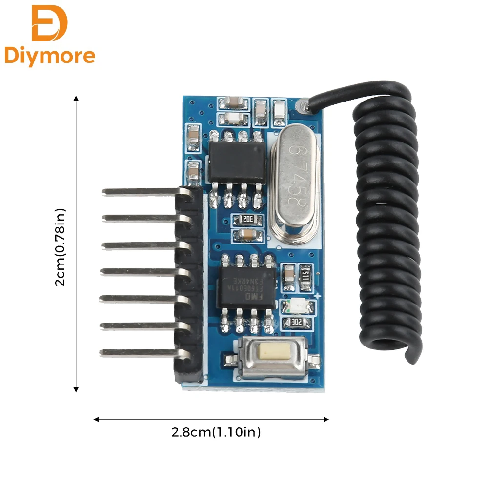 315MHz/433MHz RF Module Superheterodyne/Wireless Remote Control Receiver And Transmitter With EV1527 Decoding Chip For Car