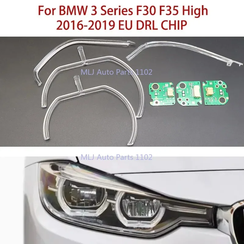 

DRL Chip Conduit Strip For BMW 3 Series F30 F35 Angel Eye Ballast 16-2019 LED EU White Light Solve The Problem of Yellowing Car